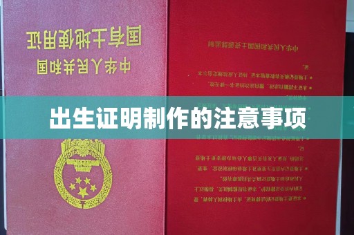 五营出生证明制作的注意事项