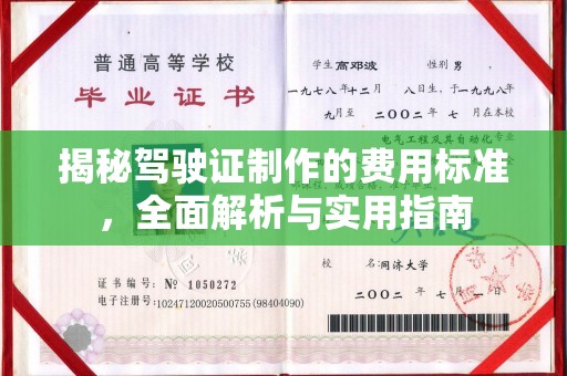 五营揭秘驾驶证制作的费用标准，全面解析与实用指南