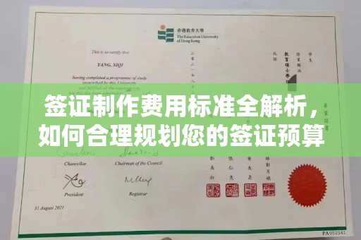 五营签证制作费用标准全解析，如何合理规划您的签证预算？
